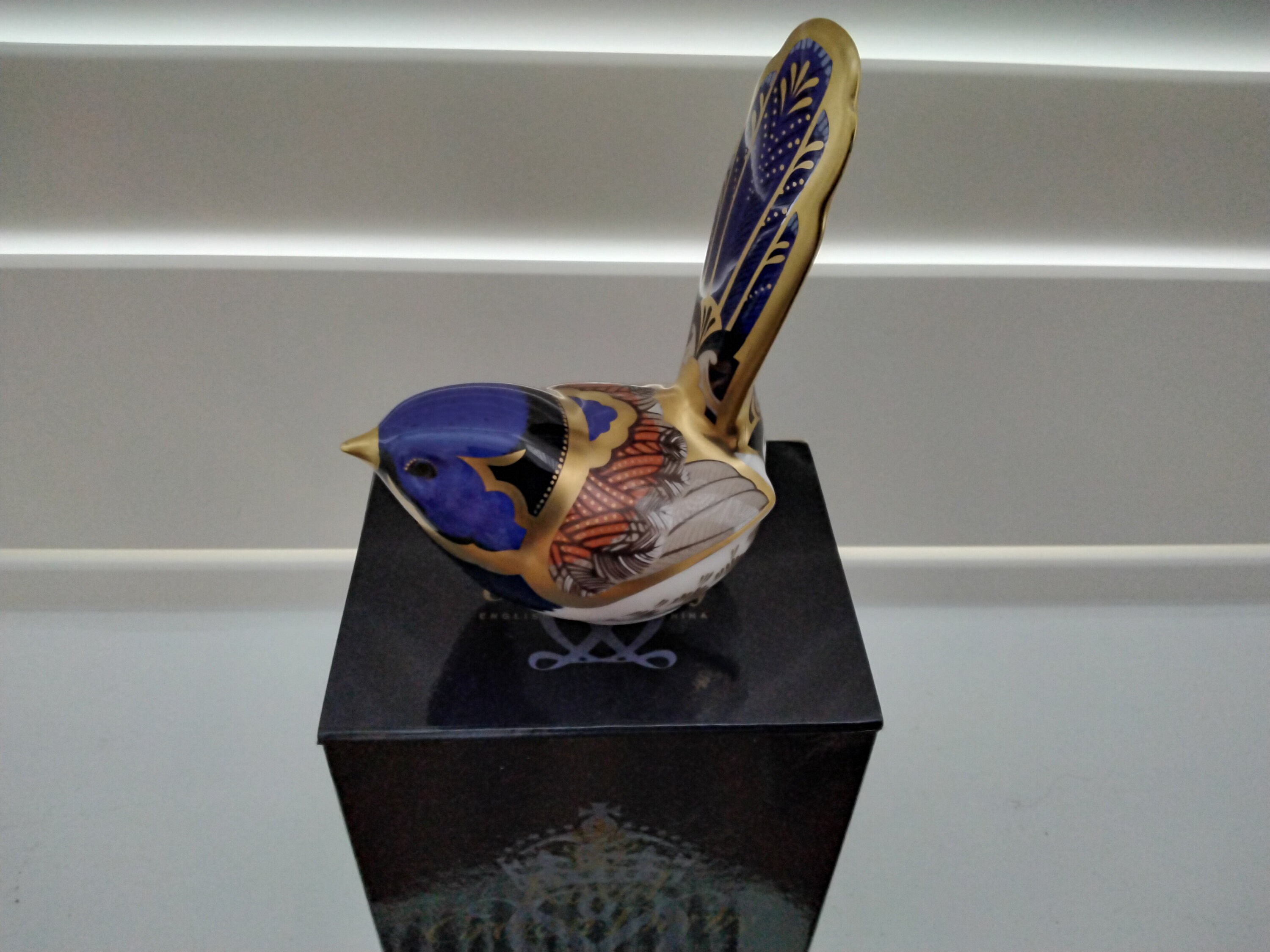 A Royal Crown Derby Paperweight Fairy Wren Etsy