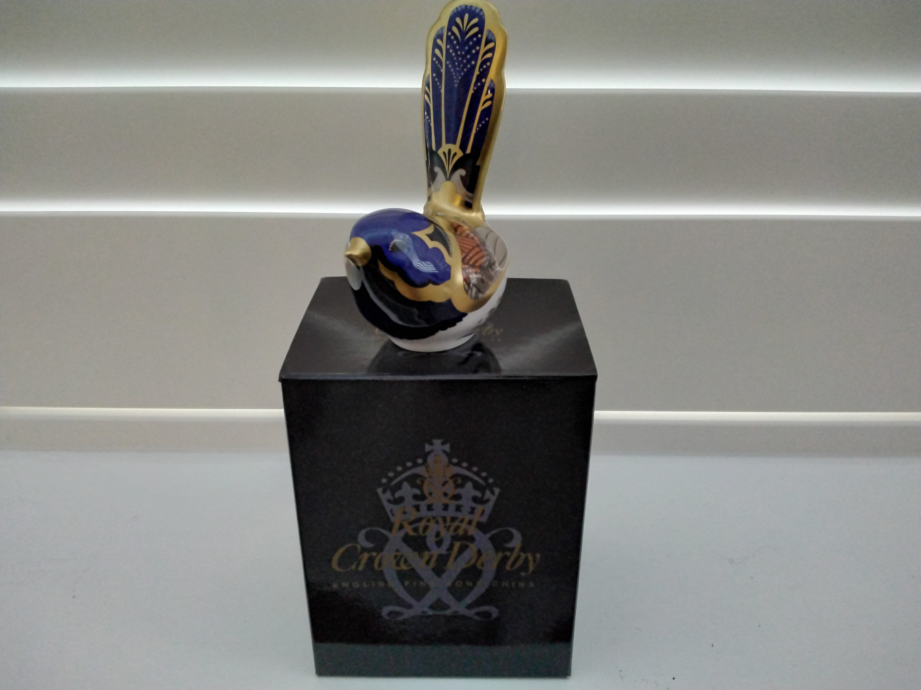 A Royal Crown Derby Paperweight Fairy Wren Etsy