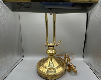 Vintage Adjustable Gold Color Desk Lamp Brass Piano Lamp.