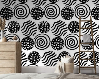 Black and White Wallpaper - Etsy UK