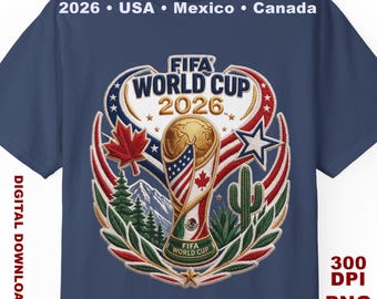 2026 Soccer Championship PNG, USA Mexico Canada Football Design