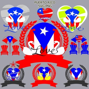 Puerto Rican Flag & Coat of Arms SVG PNG Pack: Puerto Rico Symbols