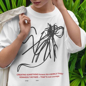 Erstellen Sie T-Shirt, Kreatives Design T-Shirt, Unisex Weiß Tshirt, Einzigartiges Geschenk, Statement T-Shirt, Grafik Design T-Shirt, Geschenk für Sie Him