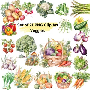 Watercolor Transparent Vegetables Clip Art, Vegetable Basket , Vegetables PNG