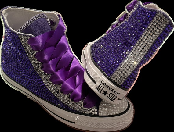 Converse altas y brillantes Etsy Espana