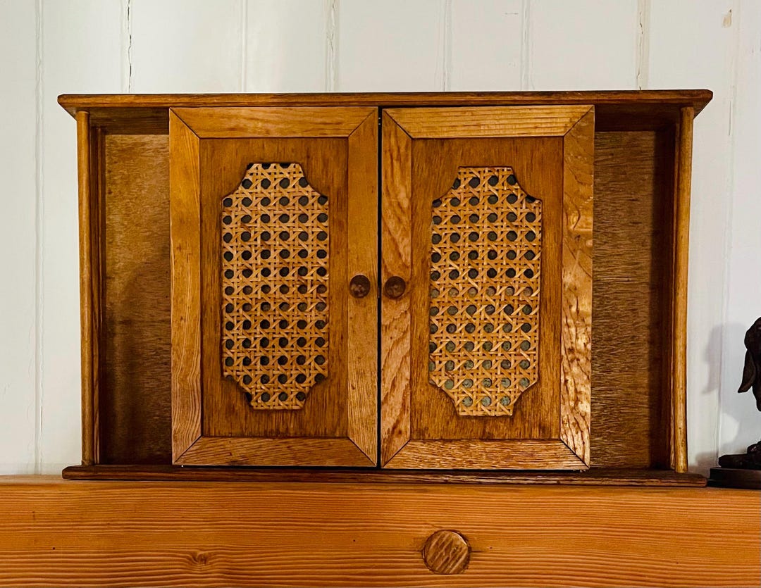 Vintage Wooden Spice Armoire Wall Mounted Spice Cabinet With A 2 Doors handcrafted-wood-spice-wall-cabinet-we-designed-it-to-hold-all