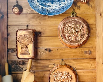 Vintage Rustic Copper Jelly Molds – Cottagecore Edition | Old Rustic Kitchen Charm