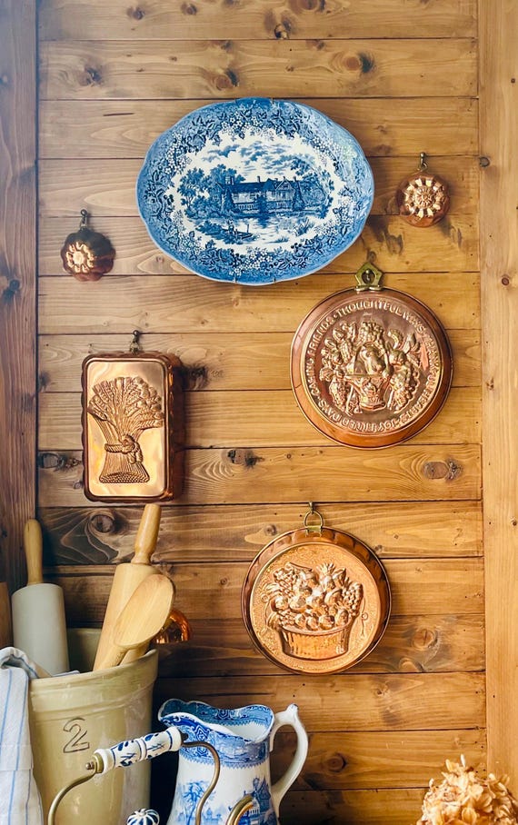 Vintage Rustic Copper Jelly Molds – Cottagecore Edition | Old