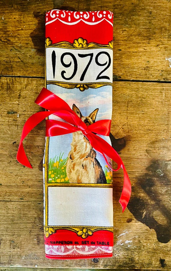 Torchon calendrier 1973 vintage – Publicité Specilait – Neuf - Collection