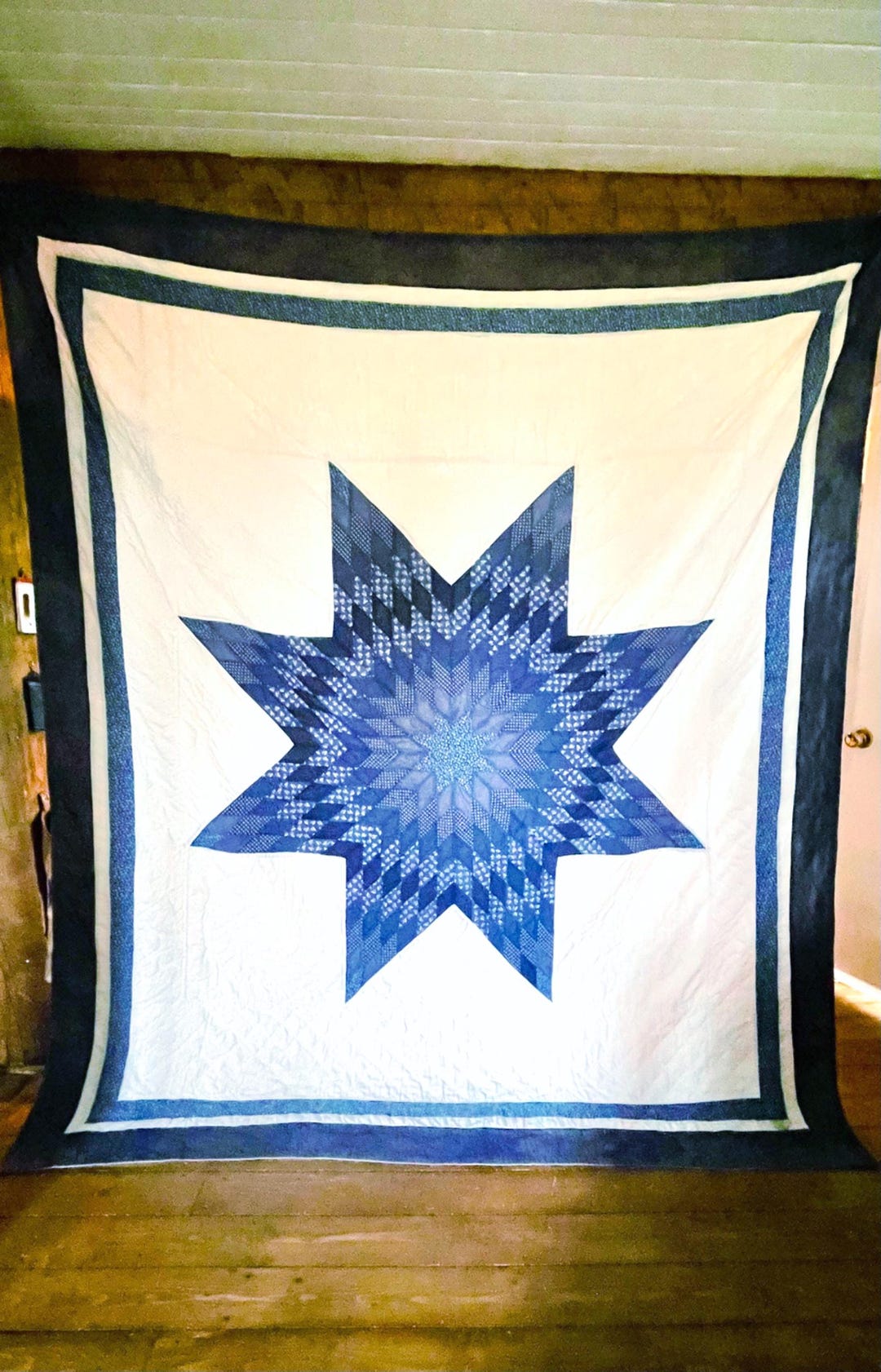 Star of Bethlehem Quilted Blanket NCU0TH1983