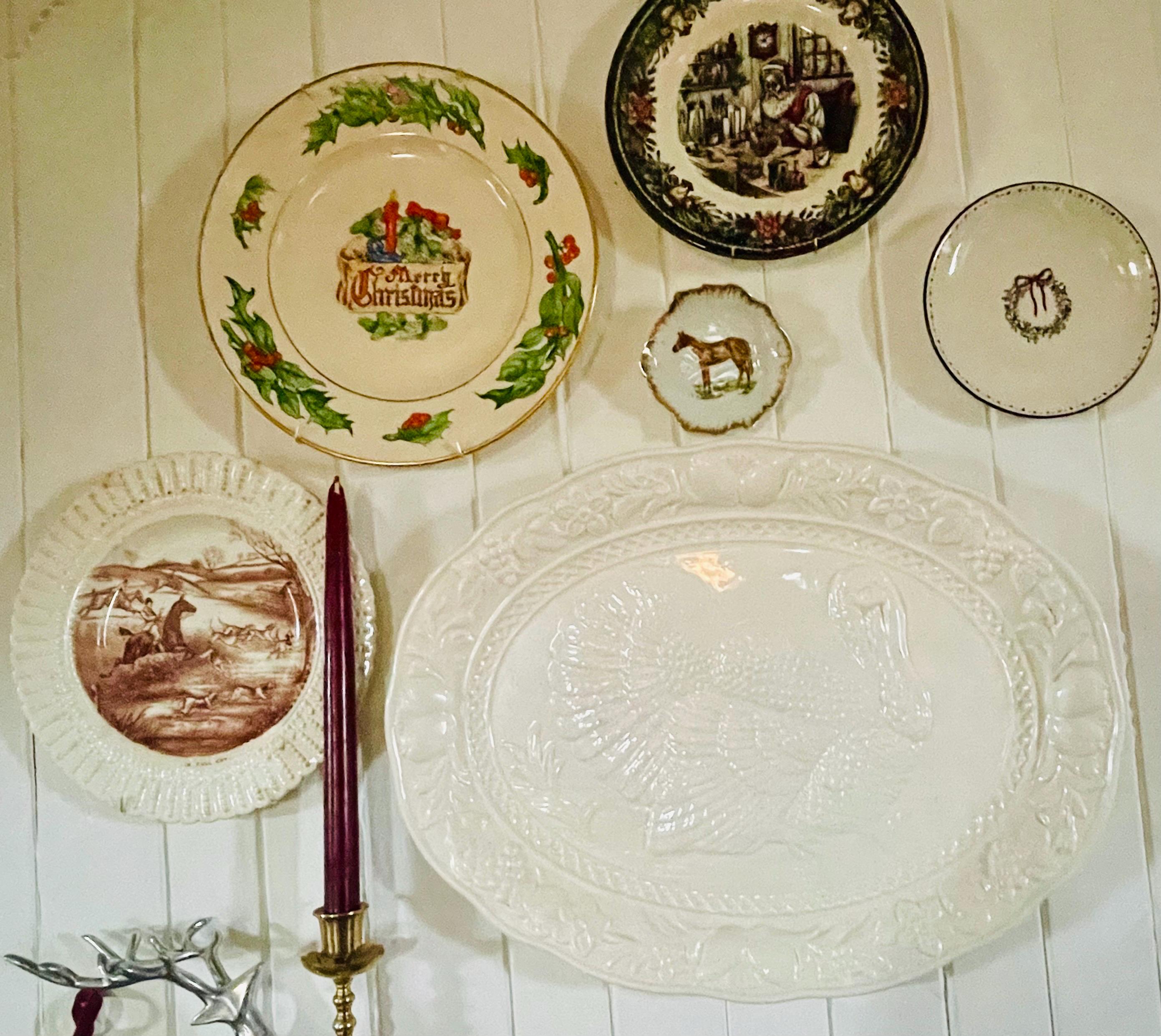 Vintage Blue & White Decorative Plate - Gallery Wall Display - Etsy