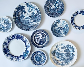 Support à Gâteaux 3 Niveaux Personnalisé – Assiettes Vintage Peintes à La Main – Tea Party
