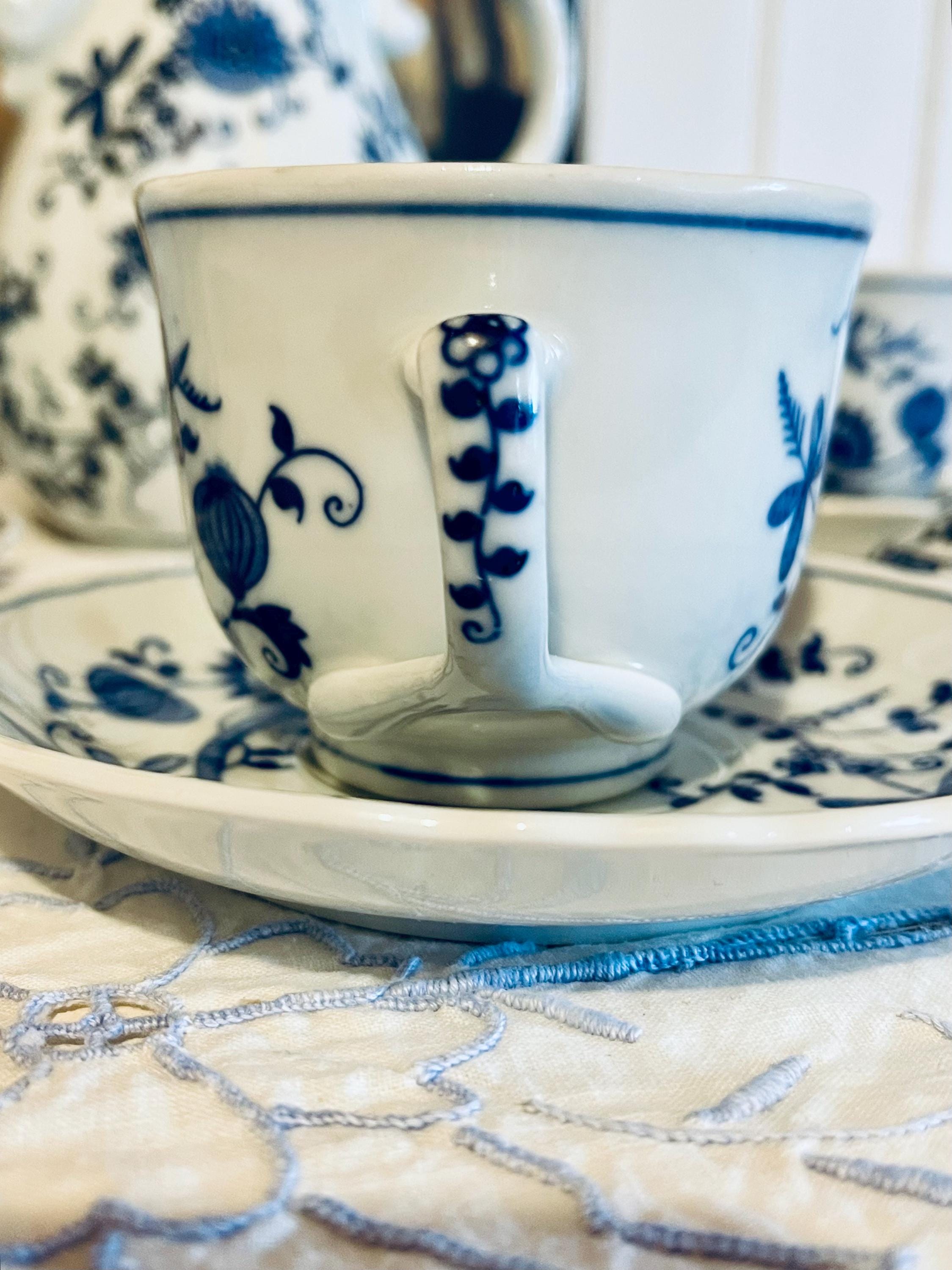 Vintage Vienna Woods Blue Onion Tea Set: Teapot, Cups & Saucers - Etsy