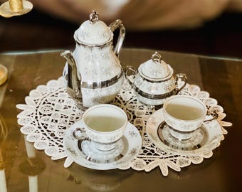 Vintage Collectible FB Rogers Silver Plated 5 Piece Tea Set With