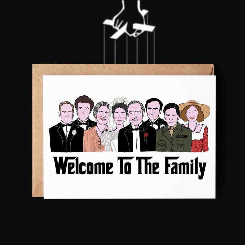 The Godfather A5 Greeting Card Etsy