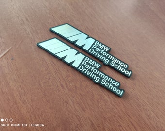 2pcs BMW 3m performenca driving school sticker logo badge