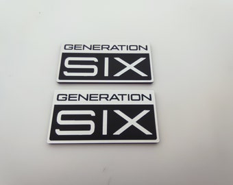 2x Volkswagen T6 Generation six badge sticker ,Volkswagen  ,Volkswagen ,T6 Genaration Six , Genaration Six ,transporter,caravalle