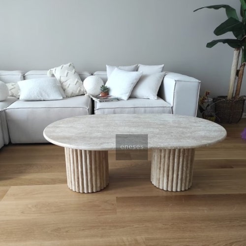 TRAVERTINE STAND Natural Stone Stand OCTAGON Table Decor Etsy