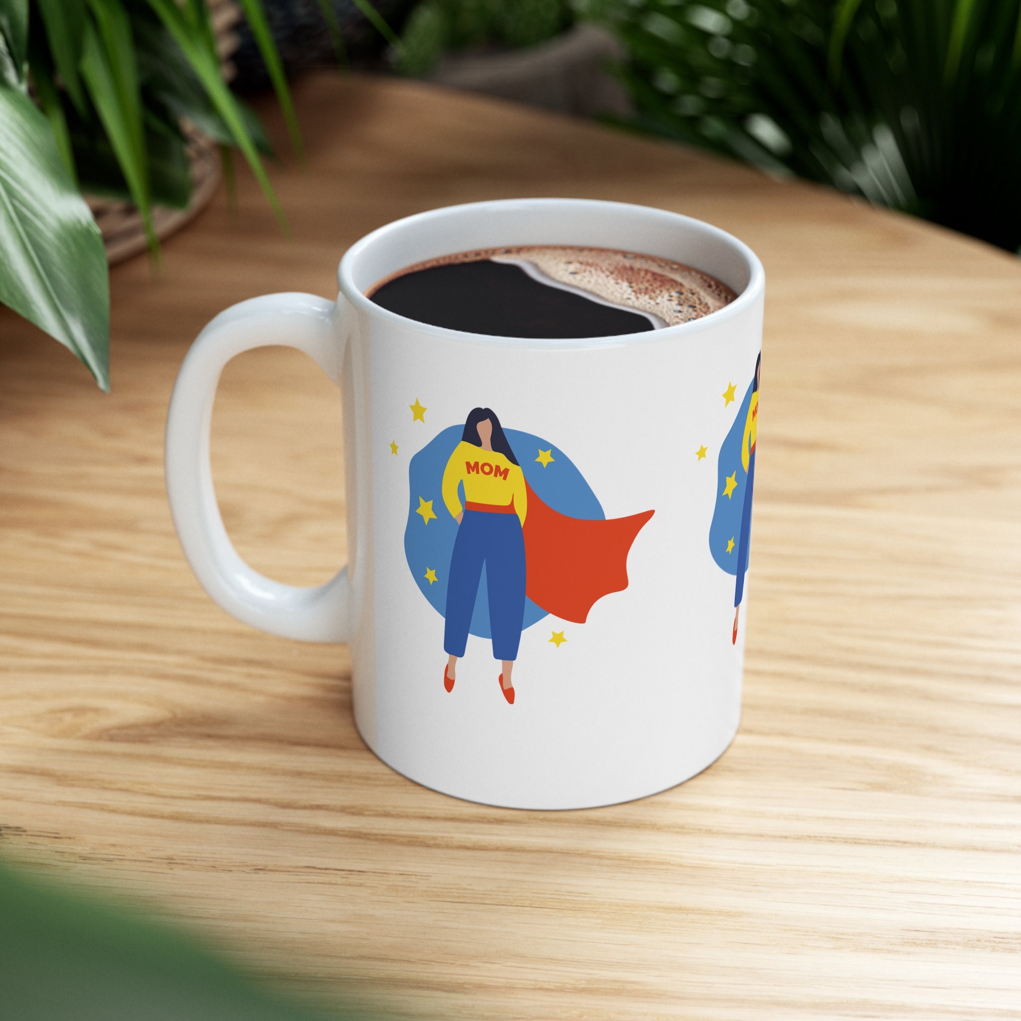 Super Mom Superman Logo Ceramic Mug 11oz