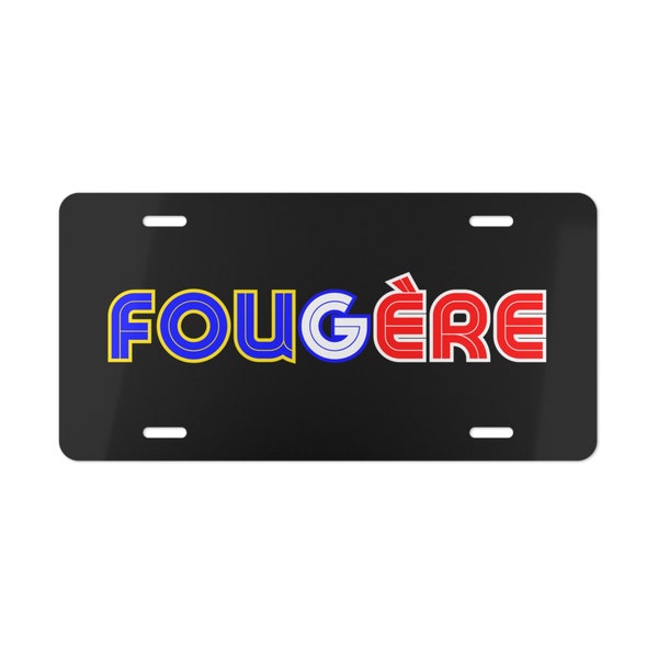 FOUGÈRE Vanity Plate, Acadian vanity plate, acadien, acadienne, acadian, acadie