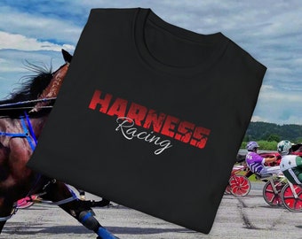 Harness Racing T-Shirt, horse races, horse racing shirt, racing shirt, harness racing