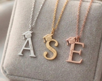 Personalized Graduation Necklace, Silver Graduation Cap Pendant, College Keepsake, University Graduation Jewelry,  Senior 2026 Class Gift