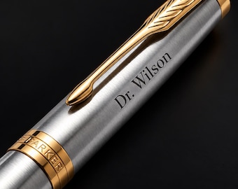Custom Parker Sonnet Ballpoint Pen, Engraved Premium Parker Sonnet Pen, Luxury Retirement Gift, VIP Appreciation Gift