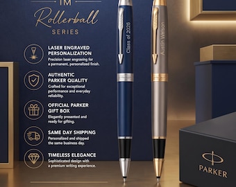 Personalized Parker IM Rollerball Pen, Engraved Parker Pen Teacher Coach Doctor Graduation Gift for Him Her, Wedding Gift, Christmas Gift