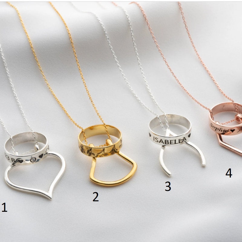 Ring Holder Necklace Pendant - Keep Your Ring Safe & Stylish (Women's Jewelry)