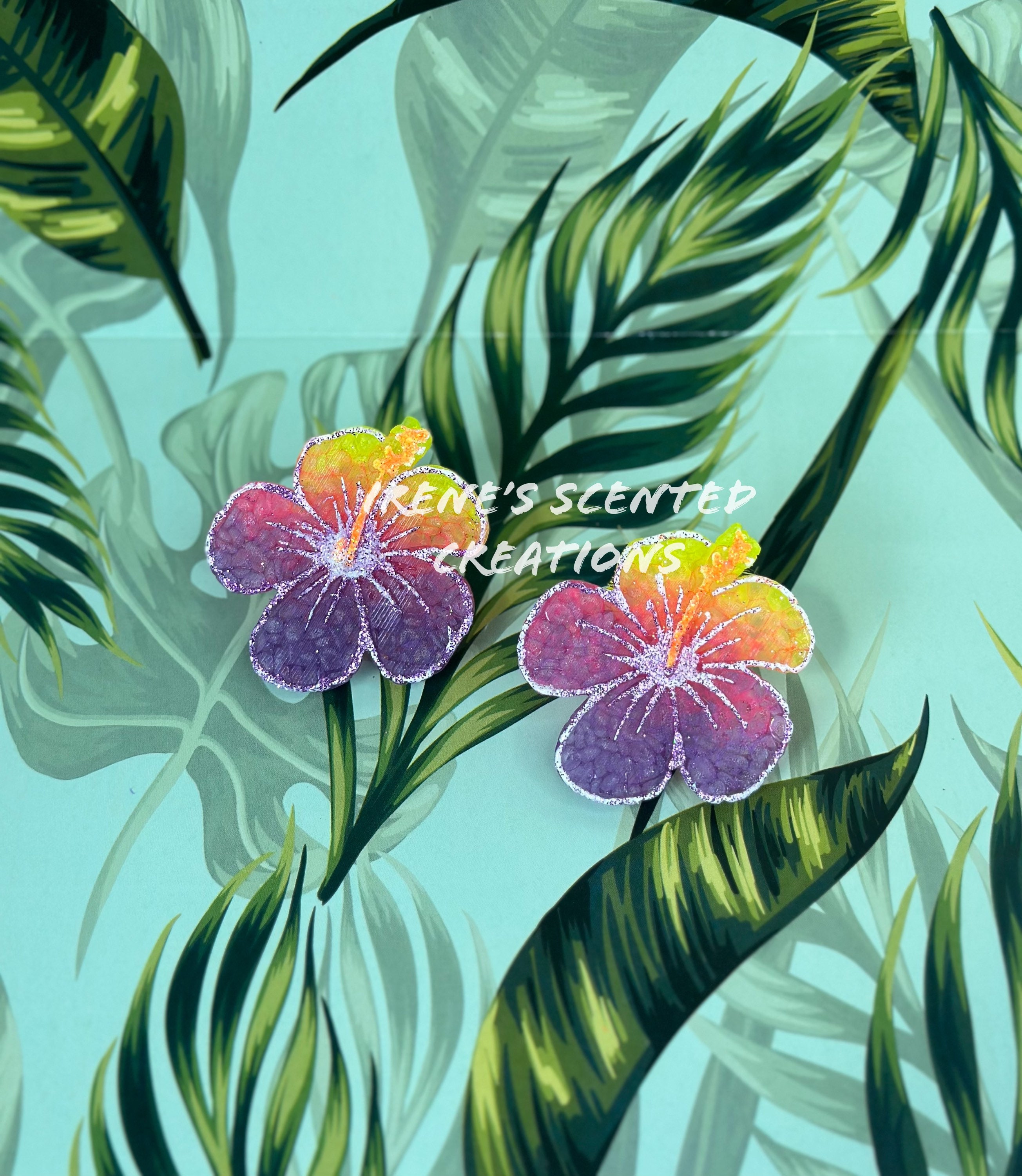 Hibiscus Vent Clips Set of 2 Car Air Freshener Freshies Etsy