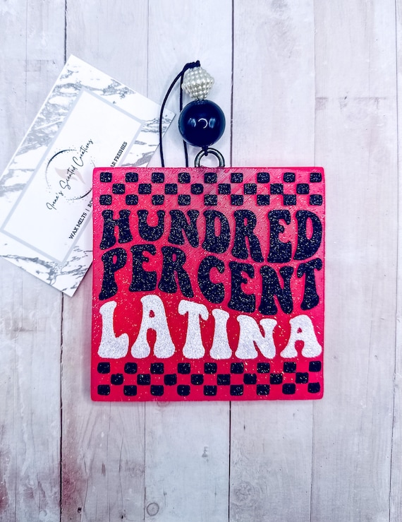 100 Percent Latina Checkered Silicone Freshie mold