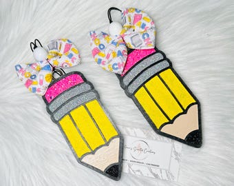 Pencil teacher gift car freshie