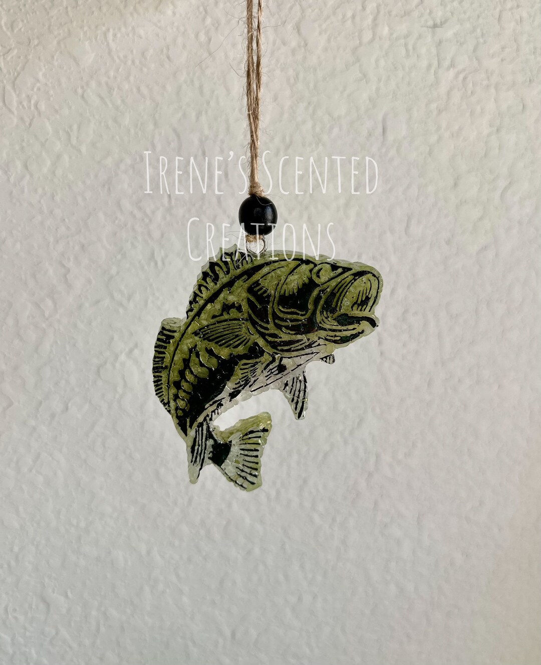 Bass Fish Hanging Car Air Freshener Etsy