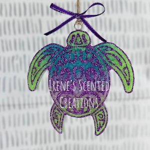 Sea Turtle Tribal car freshener aroma bead freshie