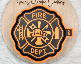 Fire Fighter Maltese Cross Emblem Silicone freshie mold