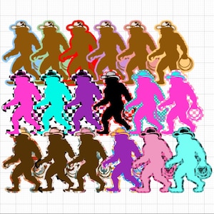 Cowboy Sasquatch Cardstock Grab Bag für Ramblin Darlin Freshie Silikonform