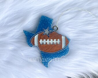 Texas shape with football car Freshener aroma bead Freshie