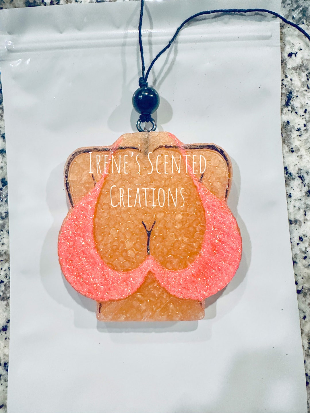 Bikini Top Boobs Breast Cancer Awareness Hanging Car Air Freshener