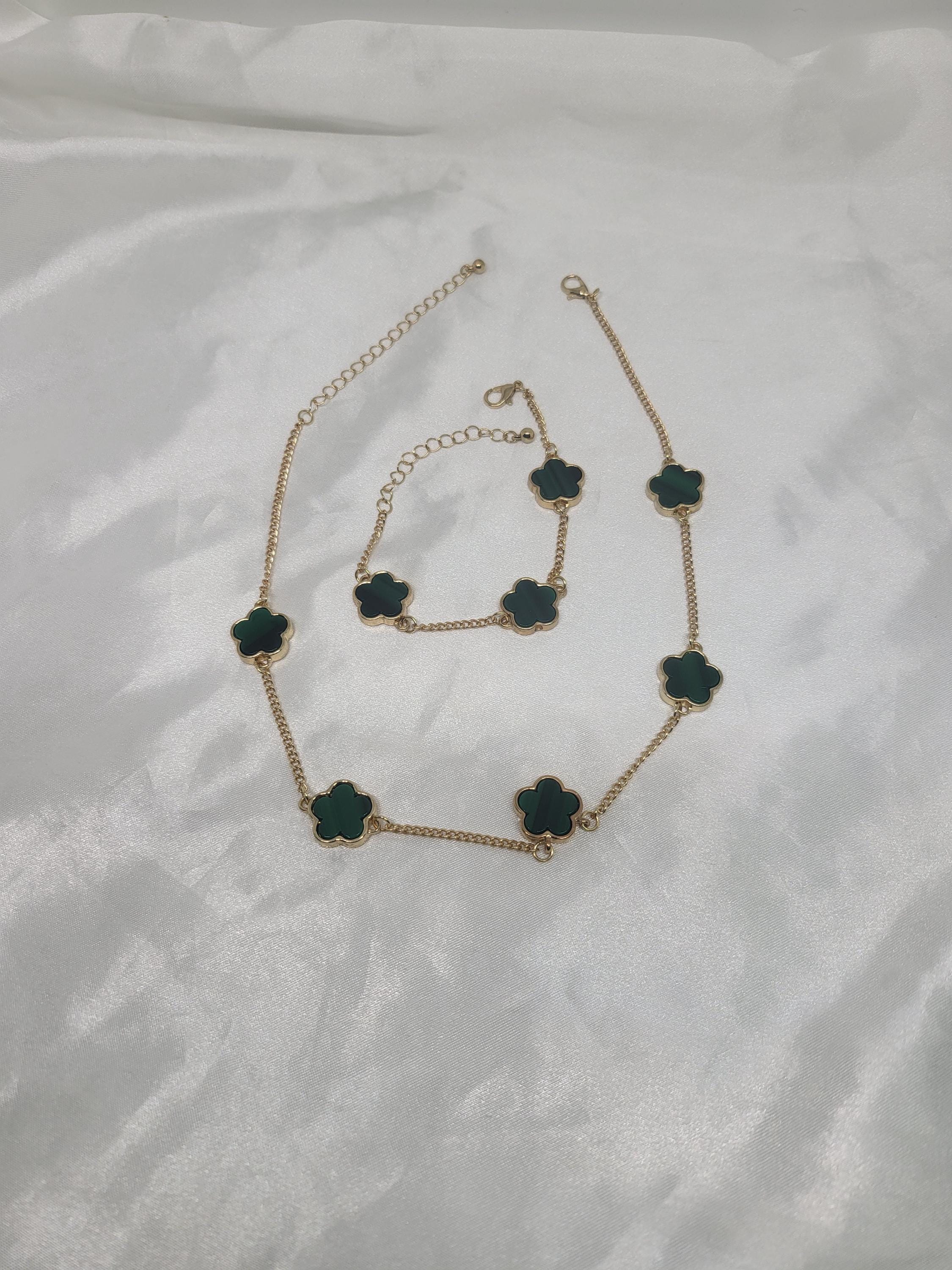 Collana Foglia Di Ginkgo Con Zirconi – Placcata Oro 18K, 45 Cm, Nuovo Con Etichetta