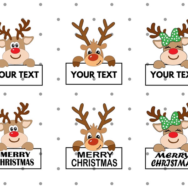 Reindeer Frame Svg,Reindeer Face Svg,Merry Christmas Reindeer Svg,Reindeer Svg,Christmas Svg,Reindeer Face Svg,Girl Reindeer,Boy Reindeer