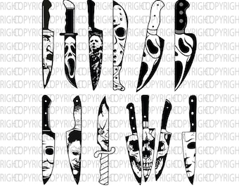 Horror SVG Knife Svg Horror movie characters svg Michael Myres Svg Horror Knife Svg Horror Friends svg Instant Download