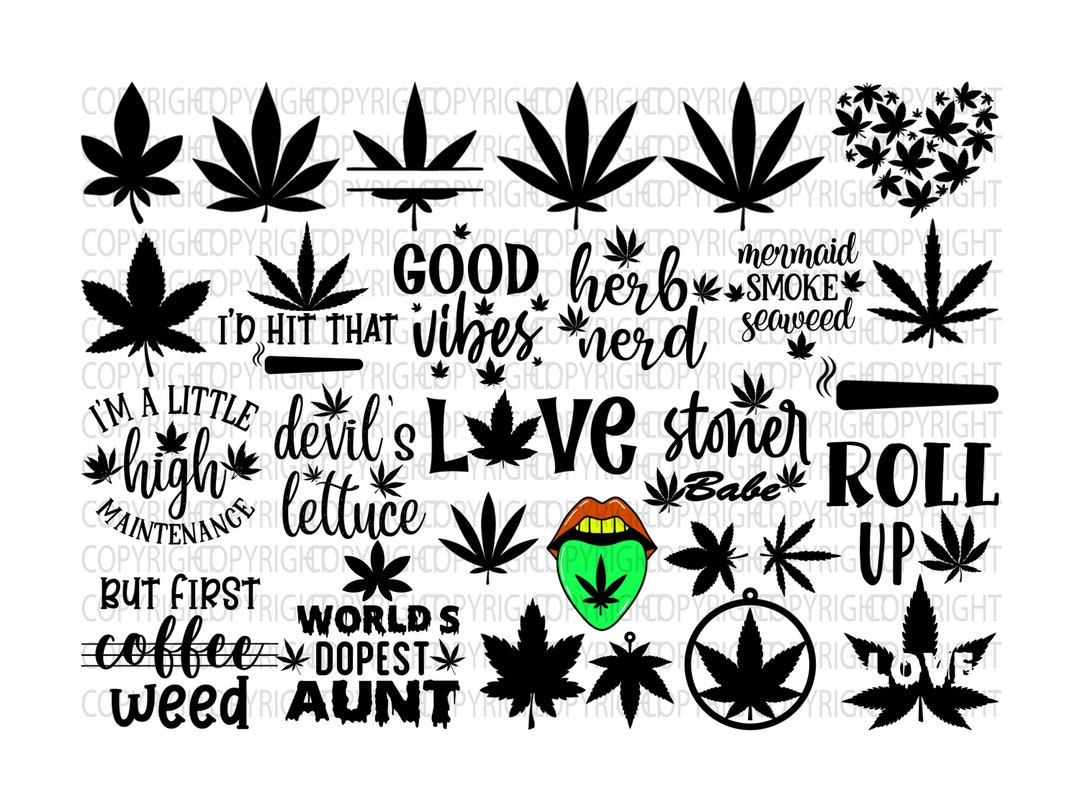 Weed Svg, Stoner Svg Bundle, Weed Smokings Svg, Marijuana SVG Files