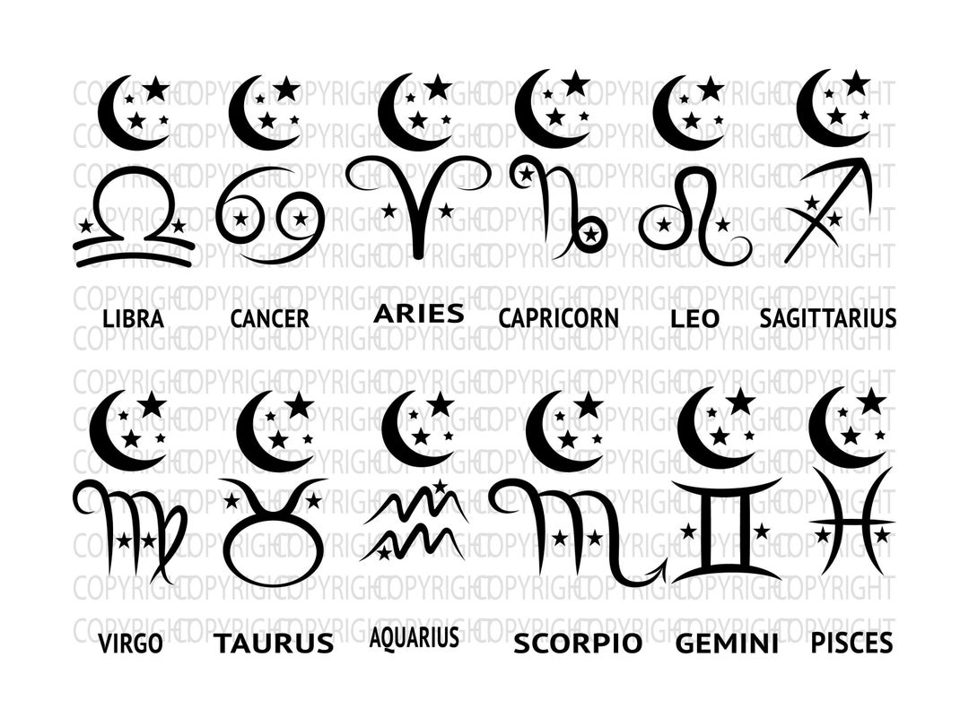 Star Zodiac Constellation Svg Zodiac Svg Horoscope Svg Cricut Svg ...