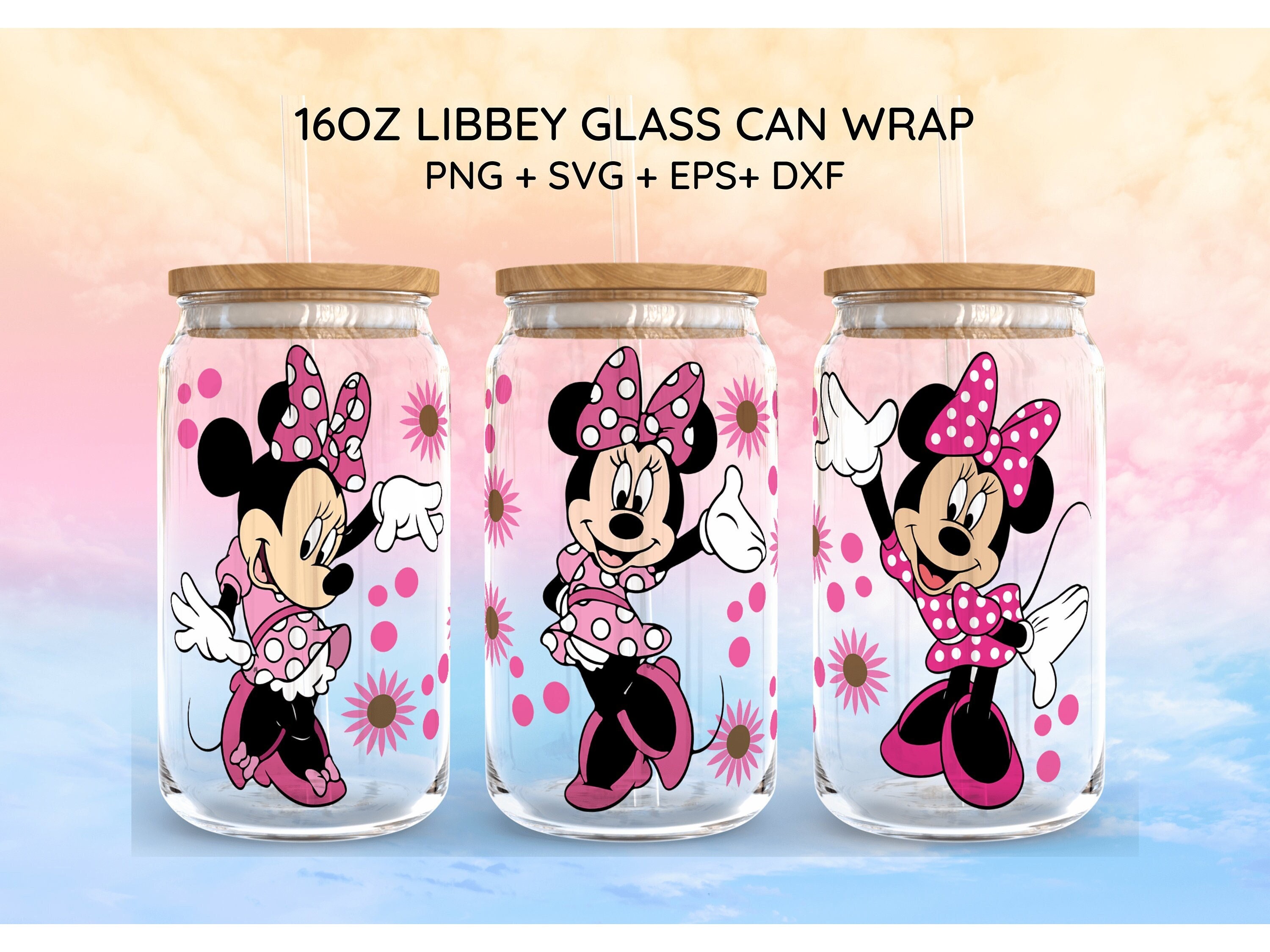 Disney Wine Glass - Personalizable Minnie Mouse Icon by Arri