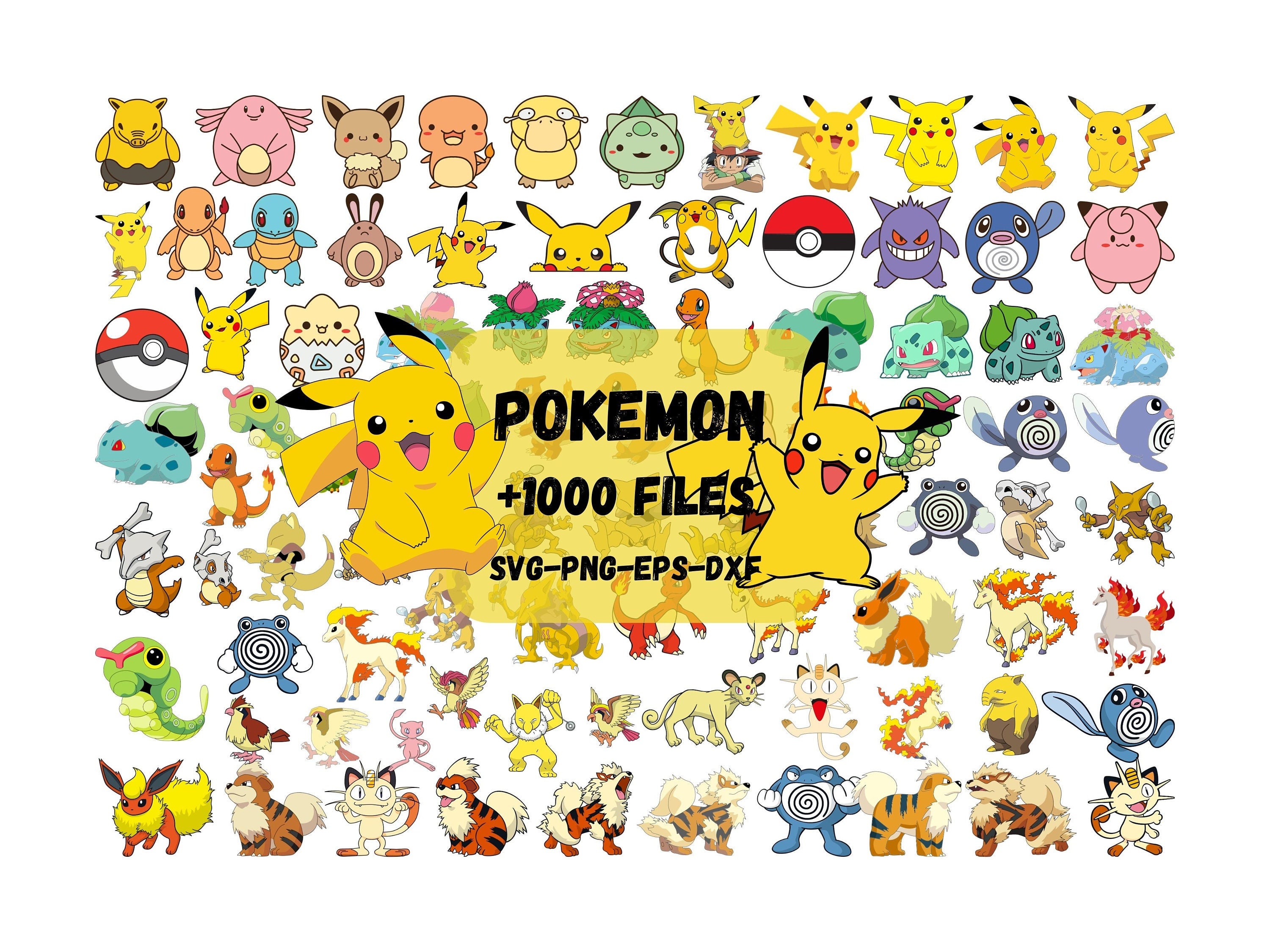 Eevee SVG Layer Pokemon Smash Brother Eevee Pikachu Ashecatch Them