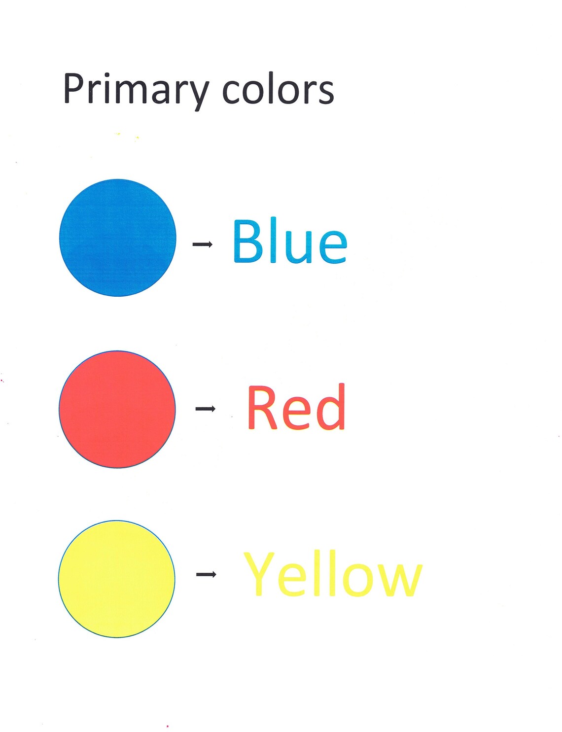 Printable for Kidsprimary Colorssecondary Colorscolors for ...