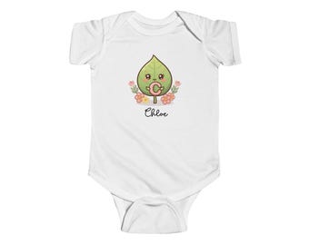 Personalized infant bodysuit | Infant Fine Jersey Bodysuit | letter "C"