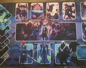 Tappetino da gioco Solo Leveling Union Arena con zone