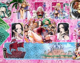 SOLO GRAFICA / Tappetino da gioco Amazon Lily Kuja Pirates One Piece con zone / File JPG digitale