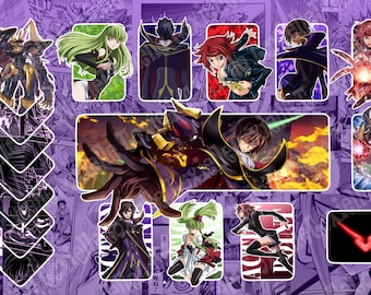 SOLO GRAFICA / Tappetino da gioco Code Geass Union Arena con zone / File JPG digitale